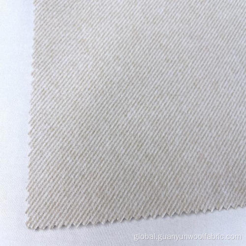 Lambswool Fleece Fabric Fashion Ladies Polyester Twill Outwear Tweed Coat Fabric Factory